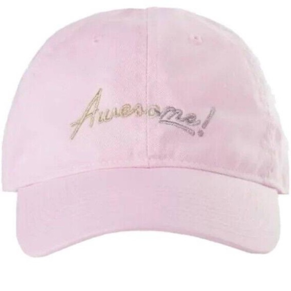 Taylor Swift Awesome Me Embroidered Graphic Pink Baseball Hat